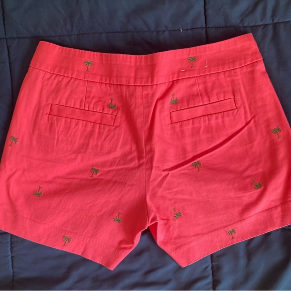 J. Crew Pink Palm Tree Shorts Size 4 - Picture 3 of 3